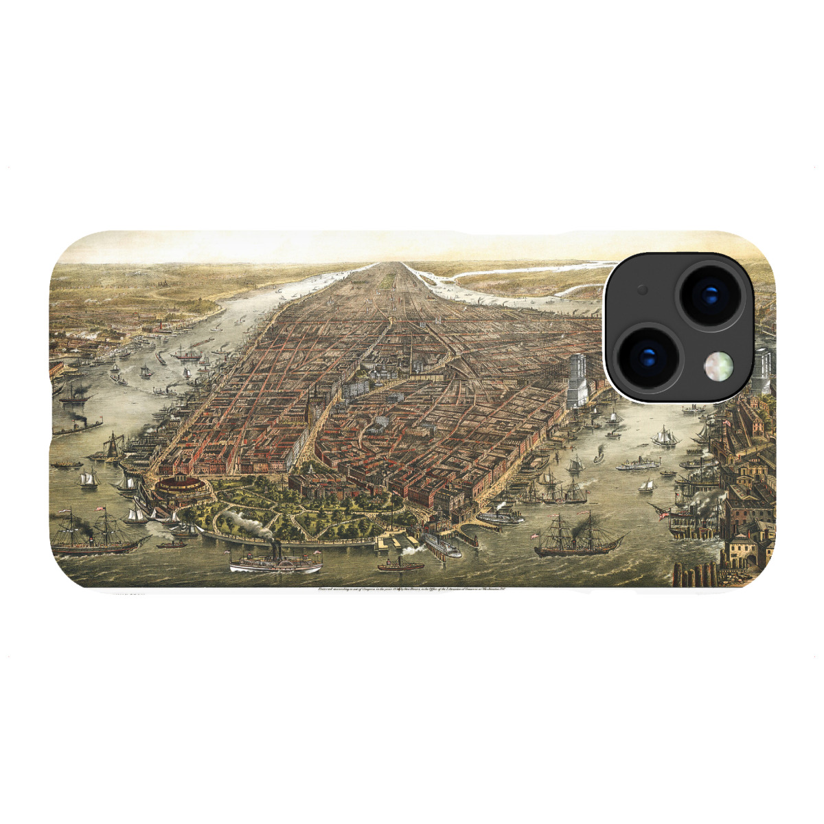 iPhone "Karte von New York City-l" Premium-Case Handyhülle artboxONE