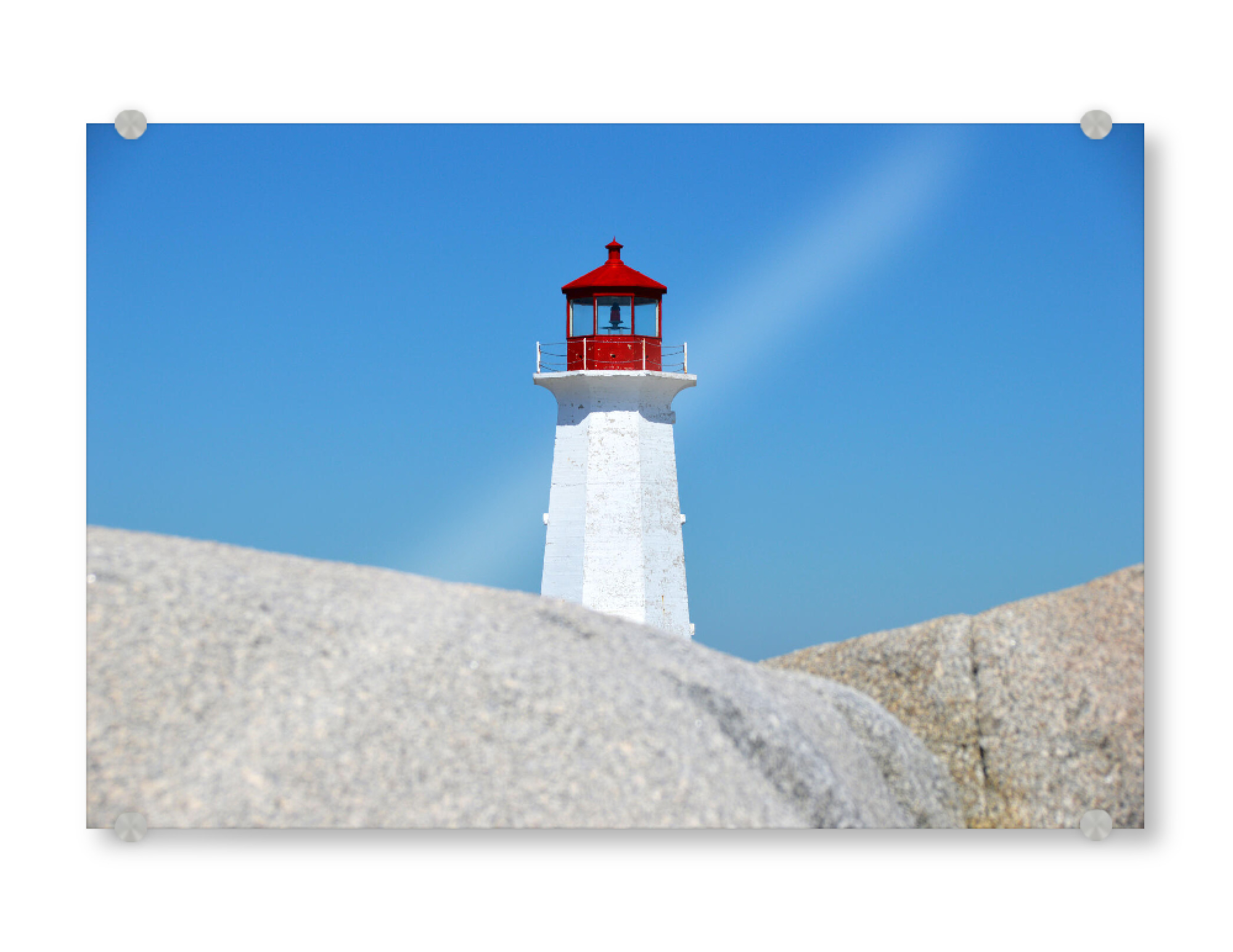 Acrylglasbild "Peggy's Cove Lighthouse" artboxONE - Reise,Architektur,Reise / Strand und Meer,Reise / Länder