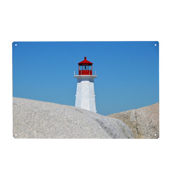 Metall Poster "Peggy's Cove Lighthouse" artboxONE - Reise,Architektur,Reise / Strand und Meer,Reise / Länder