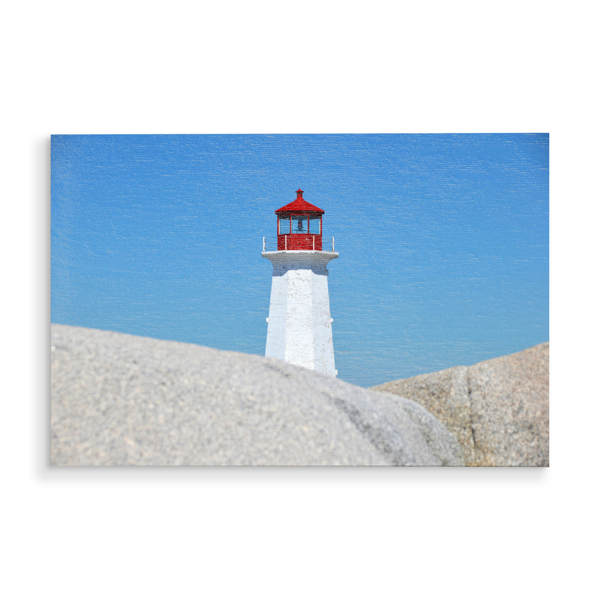 Holzbild "Peggy's Cove Lighthouse" artboxONE - Reise,Architektur,Reise / Strand und Meer,Reise / Länder