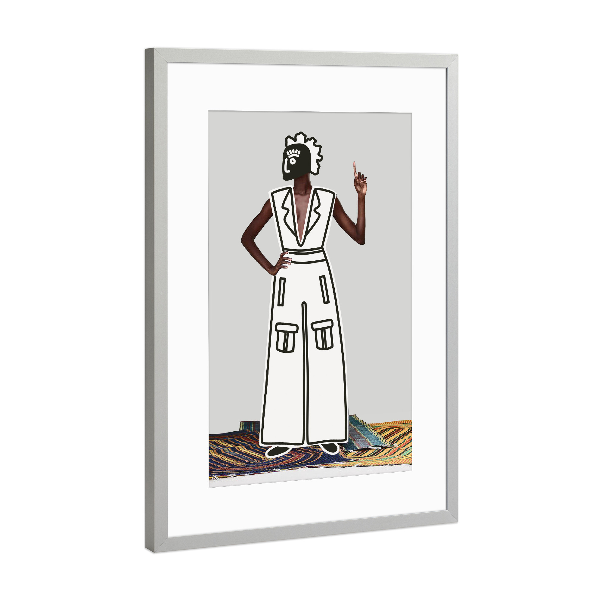 Poster mit Rahmen Silber "Schön und einfach" artboxONE - Menschen,Fashion