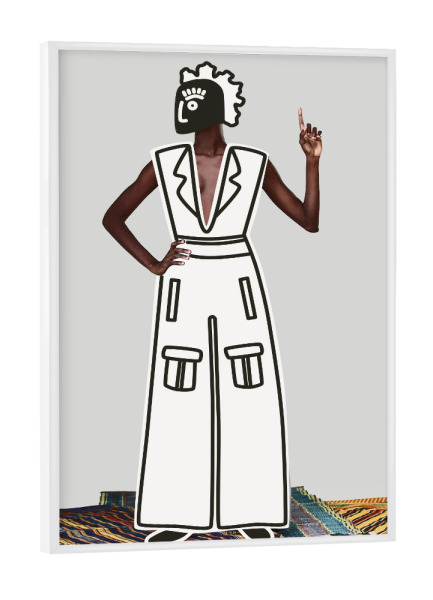 Poster mit weißem Rahmen "Schön und einfach" artboxONE - Menschen,Fashion