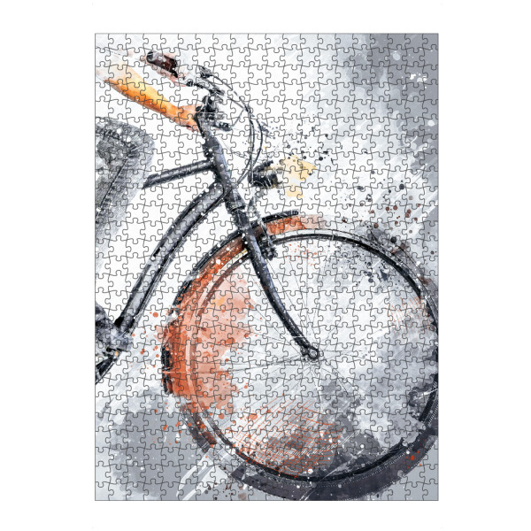 Puzzle Ravensburger "Fahrrad Aquarellkunst" artboxONE - Sport,Sport / Motivation