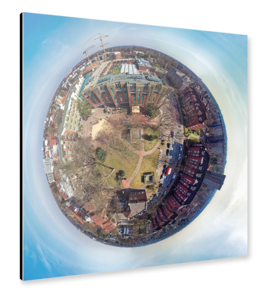 Alu-Dibond "Hamburg-Eidelstedt, Park EKZ" 30x30 cm artboxONE