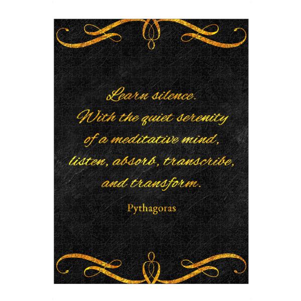 artboxONE Puzzle "Lerne Stille" artboxONE - Typografie