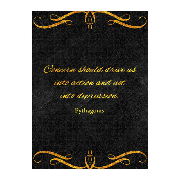 artboxONE Puzzle "Sorge in Aktion" artboxONE - Typografie