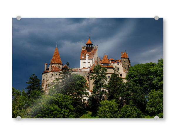 Acrylglasbild "Das Schloss Bran in Rumänien" artboxONE - Architektur