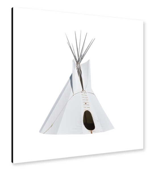 Alu-Dibond "Native Teepee" 30x30 cm artboxONE