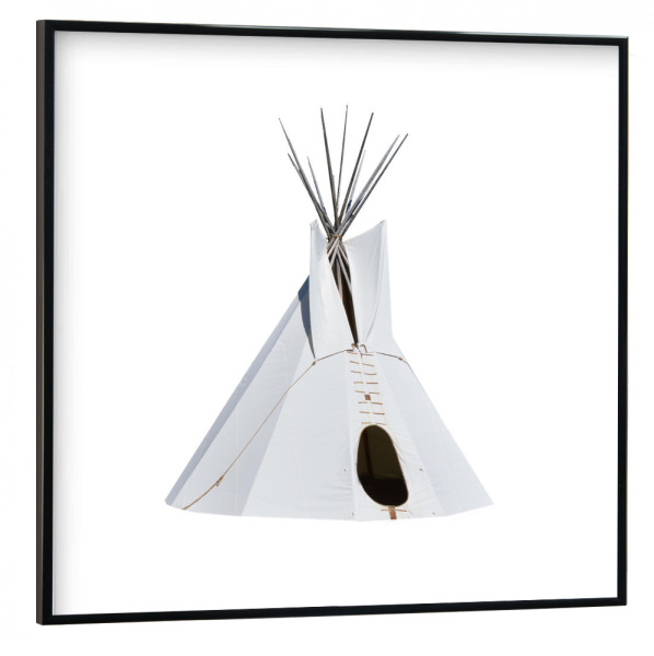 Poster mit schwarzem Rahmen 30x30 cm "Native Teepee" artboxONE - Reise,Reise / Länder