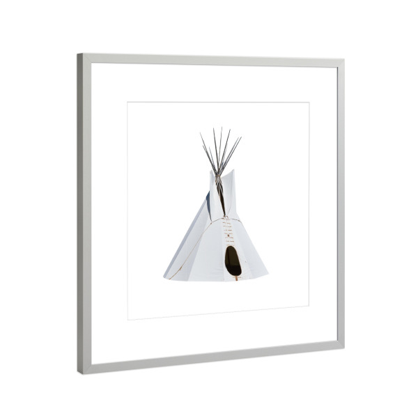 Poster mit Rahmen Silber "Native Teepee" artboxONE - Reise,Reise / Länder
