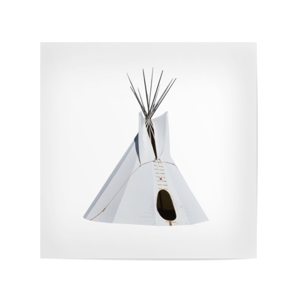 Poster 20x20 cm "Native Teepee" artboxONE - Reise,Reise / Länder