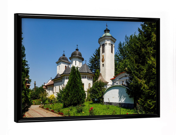 Poster mit schwarzem Rahmen "Kloster Hodos Bodrog in Rumänien" artboxONE - Architektur