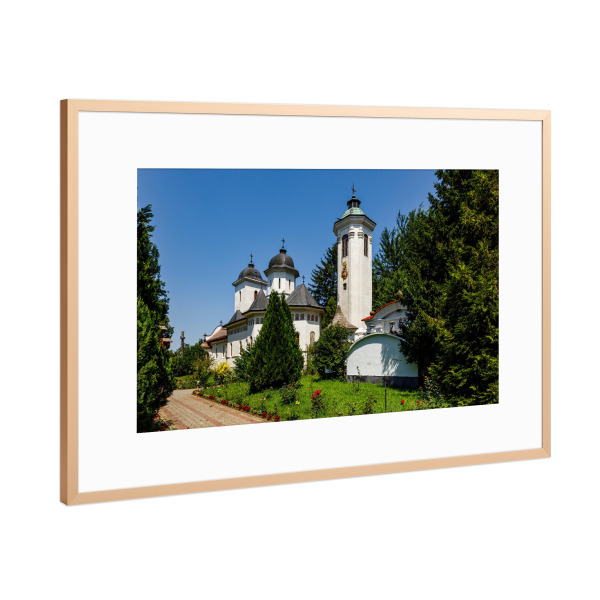 Poster mit Rahmen Kupfer "Kloster Hodos Bodrog in Rumänien" artboxONE - Architektur