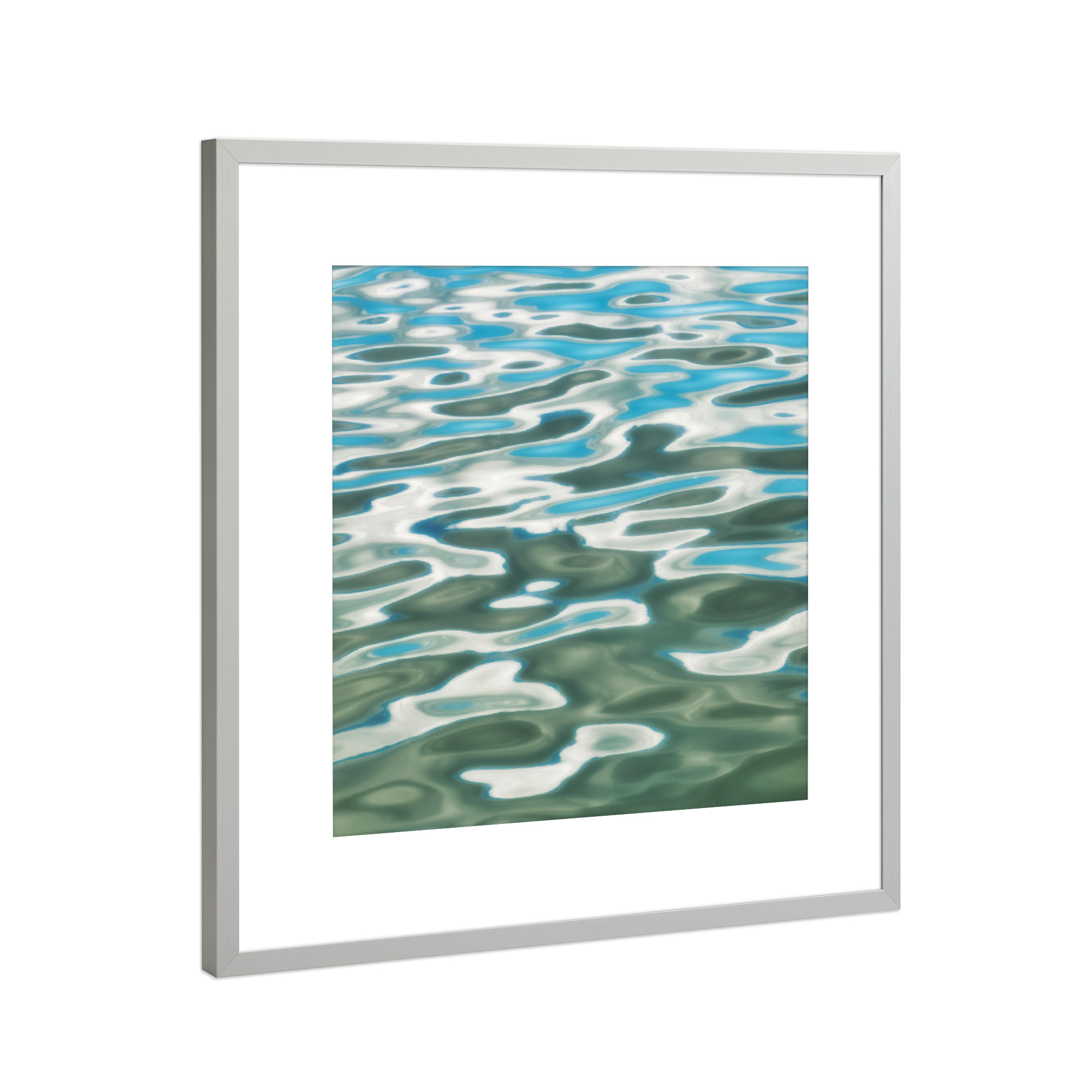 Poster mit Rahmen Silber "Water Colours" artboxONE - Natur,Reise,Abstrakt,Reise / Strand und Meer