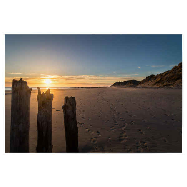 Poster "Sonnenuntergang in Zeeland" artboxONE - Natur,Reise,Reise / Strand und Meer