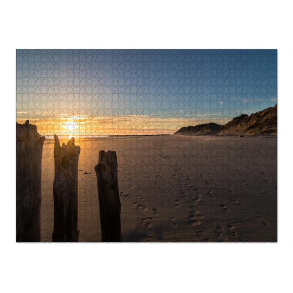 Puzzle Ravensburger "Sonnenuntergang in Zeeland" artboxONE - Natur,Reise,Reise / Strand und Meer