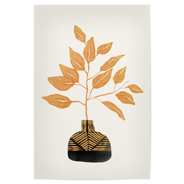 Poster 30x20 cm "Cats & Dotz-Tribal Vase" artboxONE - Natur,Floral,Abstrakt