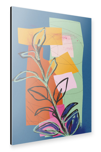 Alu-Dibond "Abstrakte Natur - Blue" 30x20 cm artboxONE