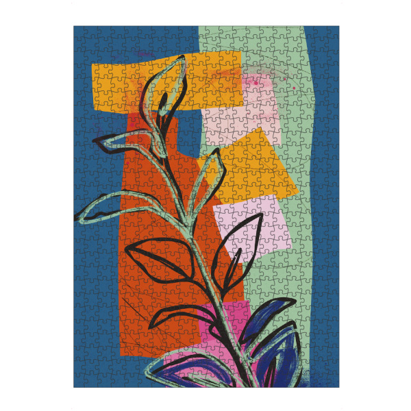 artboxONE Puzzle "Abstrakte Natur - Blue" artboxONE - Natur,Floral,Abstrakt