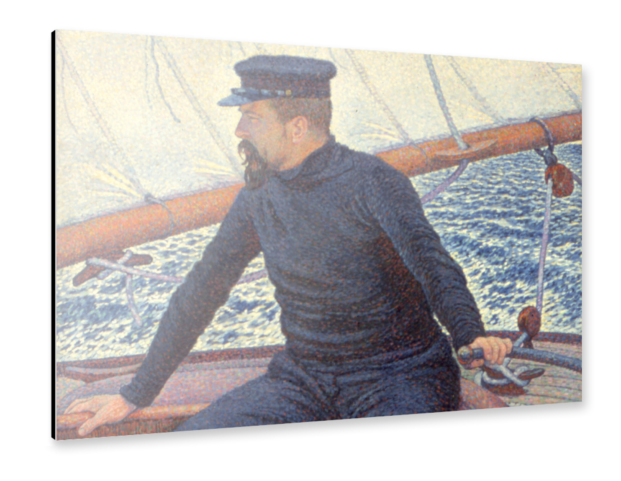 Alu-Dibond "Paul Signac auf seinem Boot" 75x50 cm artboxONE