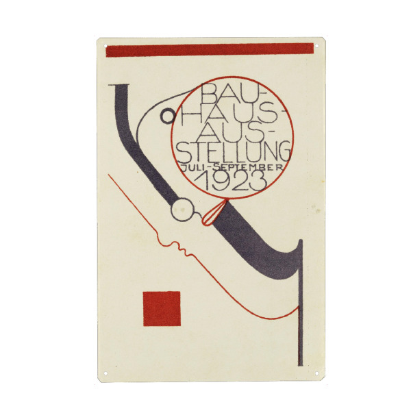 Holzbild "Bauhaus-Ausstellung - Schlemmer" artboxONE - Abstrakt,Geometrie