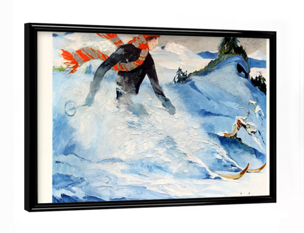 Poster mit schwarzem Rahmen "Christiania-Schwung" artboxONE - Natur,Reise,Menschen,Sport