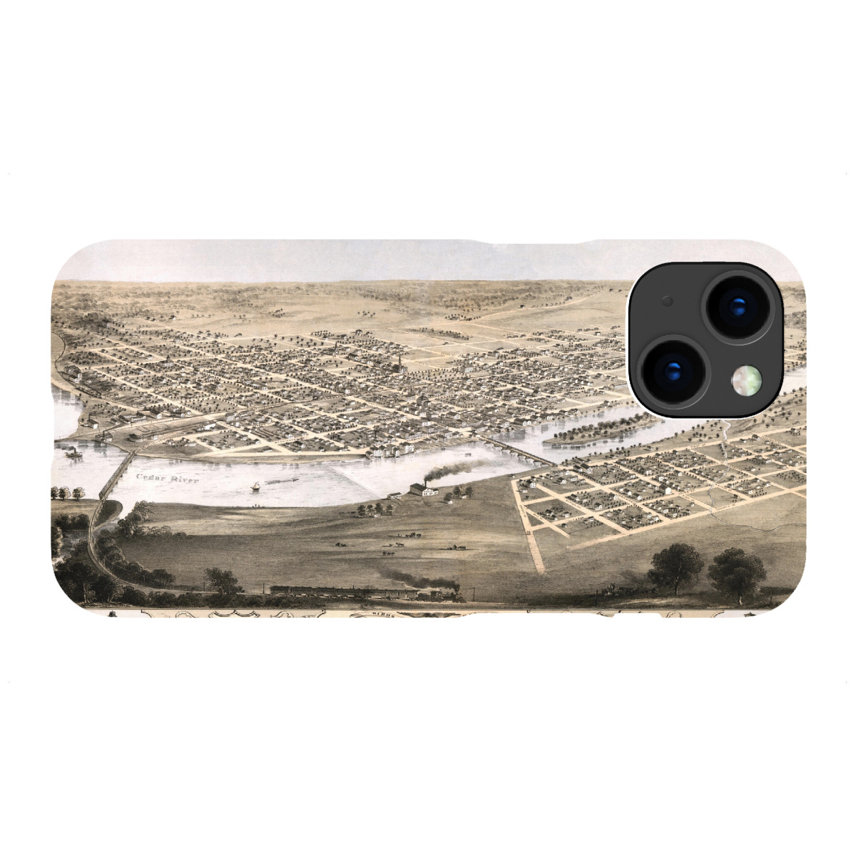 iPhone "Zeder Stromschnellen Karte" Premium-Case Handyhülle artboxONE