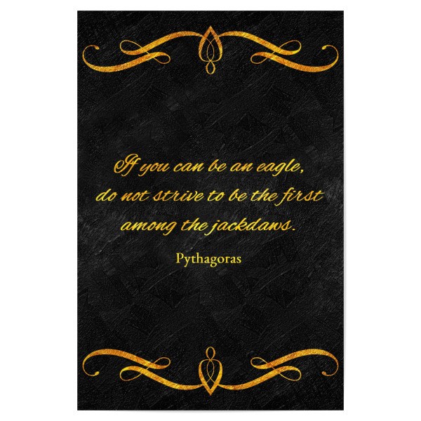 Poster 30x20 cm "Adler und Dohlen" artboxONE - Typografie