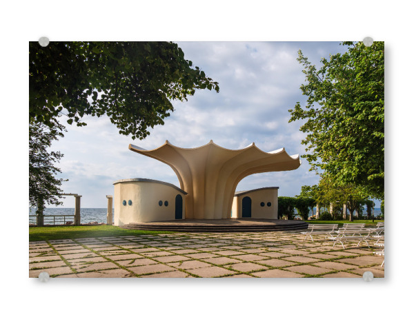 Acrylglasbild "Musikpavillon auf dem Kurplatz" artboxONE - Natur,Reise,Architektur,Reise / Strand und Meer