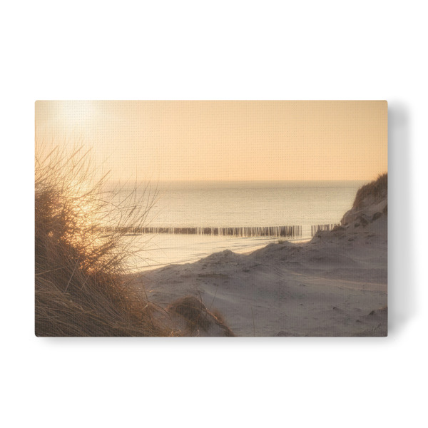 Leinwandbild "Sonnenuntergang von Zeeland" artboxONE - Natur,Reise,Reise / Strand und Meer