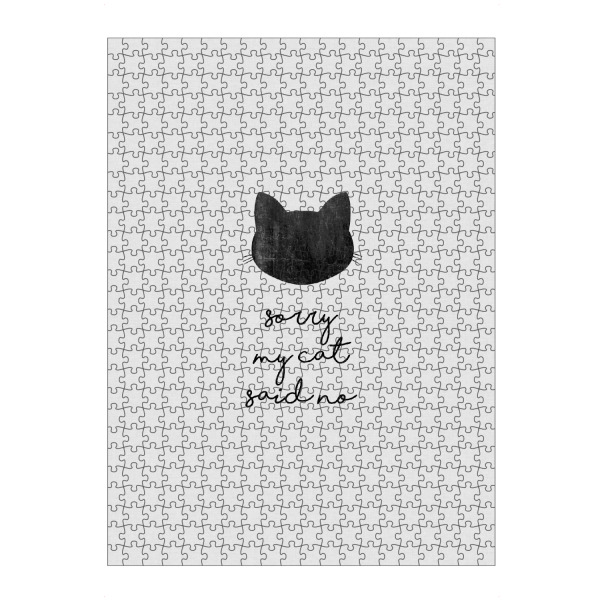 Puzzle Ravensburger "Meine Katze hat nein gesagt" artboxONE - Typografie,Tiere,Abstrakt,Lustig