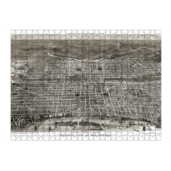 Puzzle Ravensburger "Philadelphia-Karte" artboxONE - Kartografie