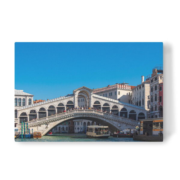 Leinwandbild "Canal Grande und Rialto Brücke" artboxONE - Reise,Architektur,Städte / Venedig
