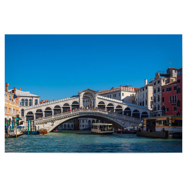 Poster 30x20 cm "Canal Grande und Rialto Brücke" artboxONE - Reise,Architektur,Städte / Venedig