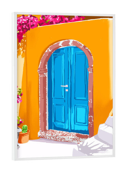 Poster mit weißem Rahmen "Sunny Morocco" artboxONE - Reise,Architektur
