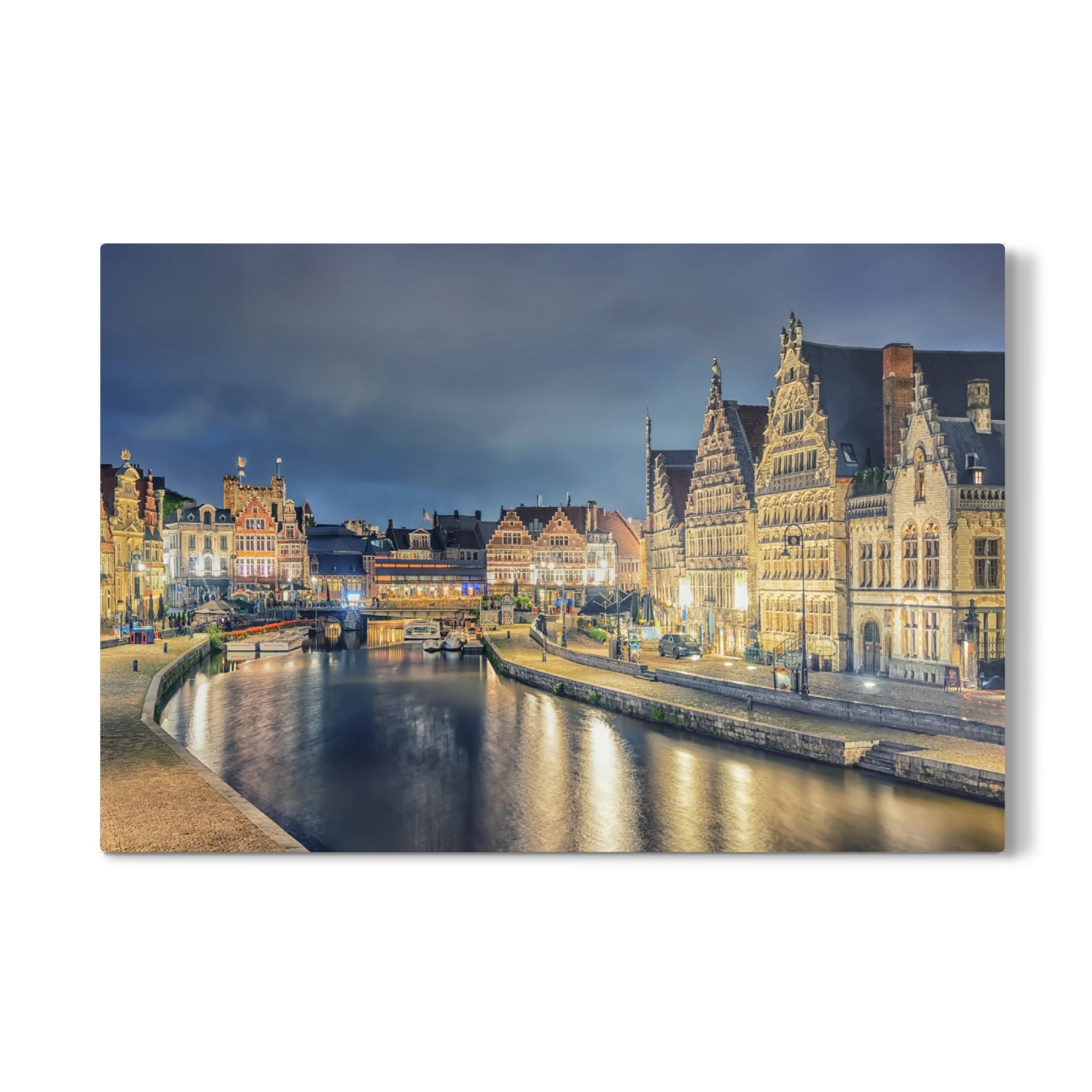 Galerie-Print "Kanal in Gent" 75x50 cm artboxONE