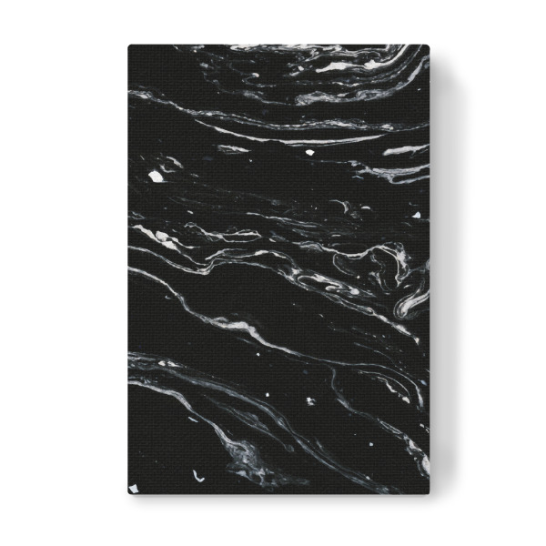 Leinwandbild "Schwarzer Marmorraum" artboxONE - Abstrakt,Marmor - Grafik,Abstrakt,Marmor,Exotisch,Schwarz und weiß,Textur,Schwarzweiß