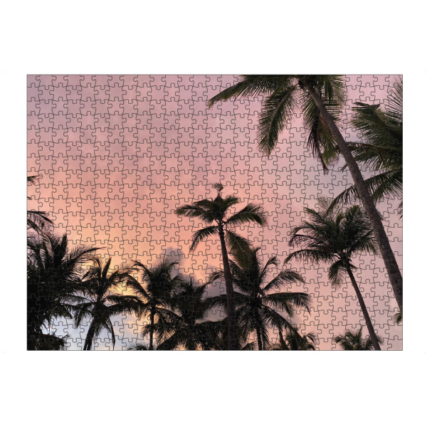 Puzzle Ravensburger "Sunset Palmtrees" artboxONE - Natur,Reise,Reise / Strand und Meer