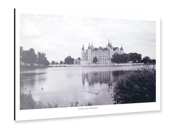 Alu-Dibond "Das Schweriner Schloss" 30x20 cm artboxONE