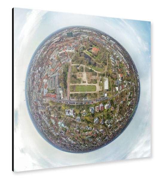 Alu-Dibond "Hamburg-Bergedorf Planet" 30x30 cm artboxONE