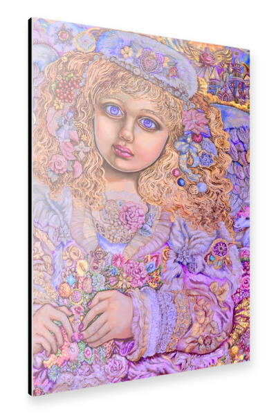 Alu-Dibond "Engelmädchen - bunt" 30x20 cm artboxONE