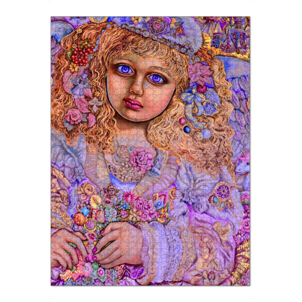 Puzzle Ravensburger "Engelmädchen - bunt" artboxONE - Menschen,Weihnachten - Engel,Weihnachten,Fantasie,Religion,Mädchen,Bunt - Bild engel