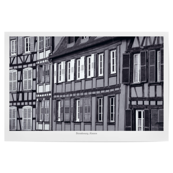 Poster 30x20 cm "Straßburger Fachwerkfassaden" artboxONE - Städte,Reise,Architektur,Reise / Länder