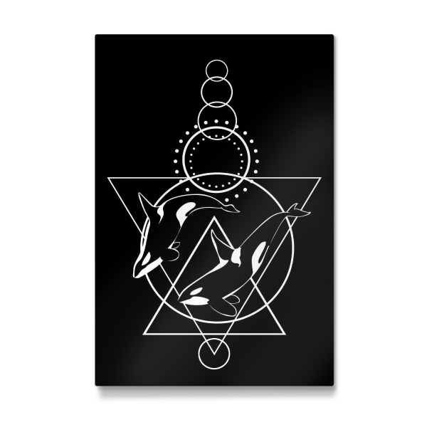 Galerie-Print "Kreis mit Walen" 30x20 cm artboxONE