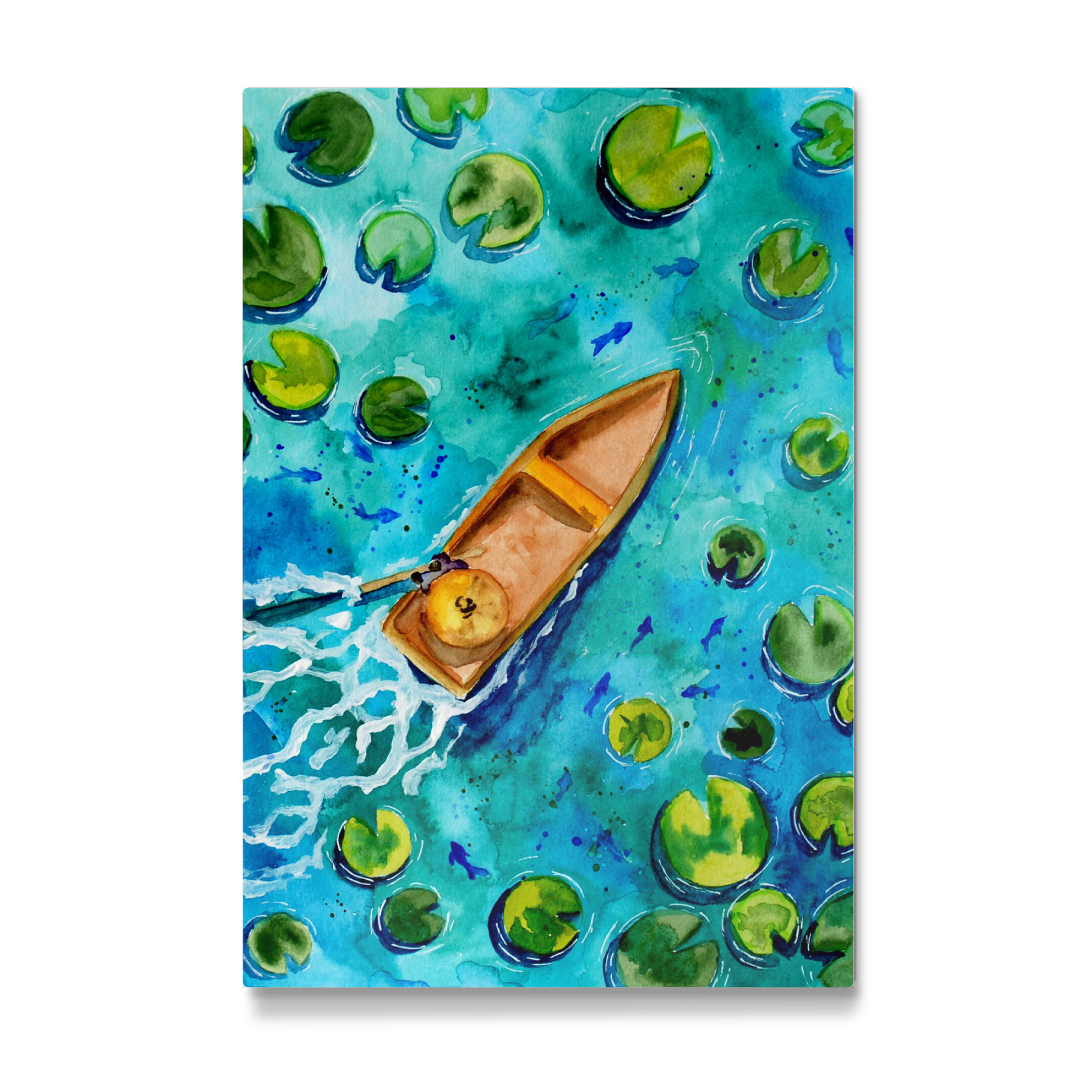 Galerie-Print "Bootsfahrt auf See in türkis" 30x20 cm artboxONE