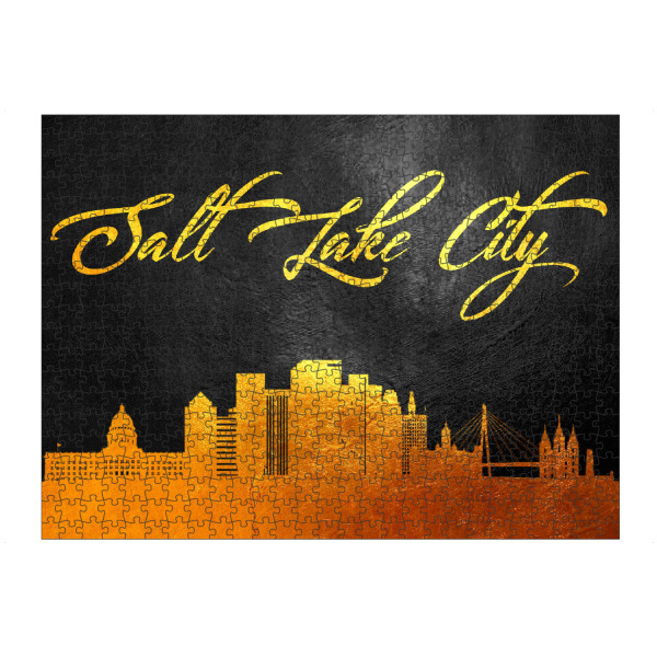 artboxONE Puzzle "Gold in Salt Lake City, Utah" artboxONE - Städte - Salt lake city,Gold,Skyline,Utah - Bild salt lake city