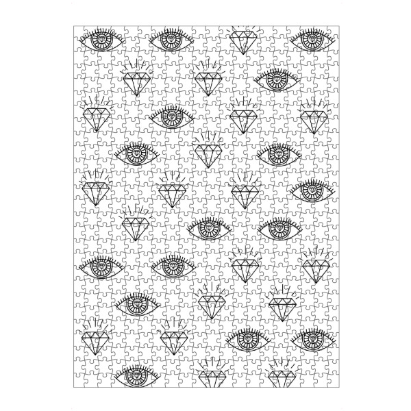 artboxONE Puzzle "Diamant Augen" artboxONE - Lustig