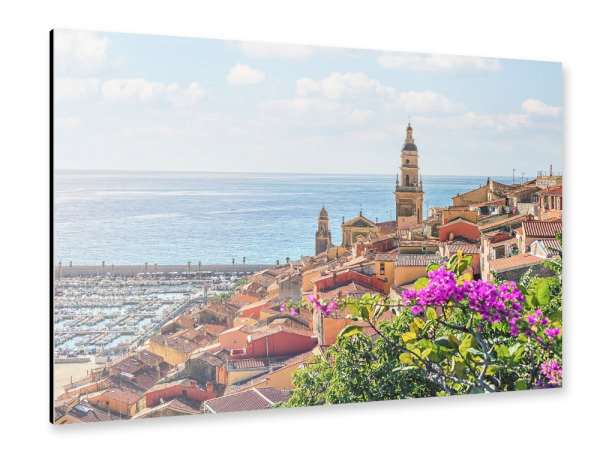 Alu-Dibond "Menton, Sommeransicht" 30x20 cm artboxONE