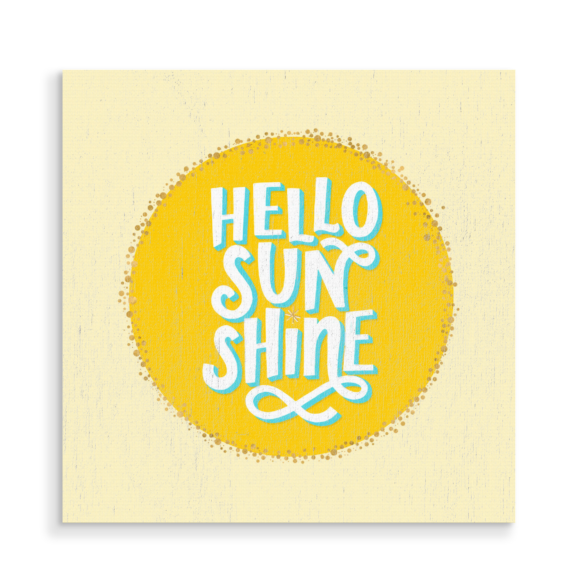 Holzbild "Hello Sunshine, my Love" artboxONE - Typografie,Lustig