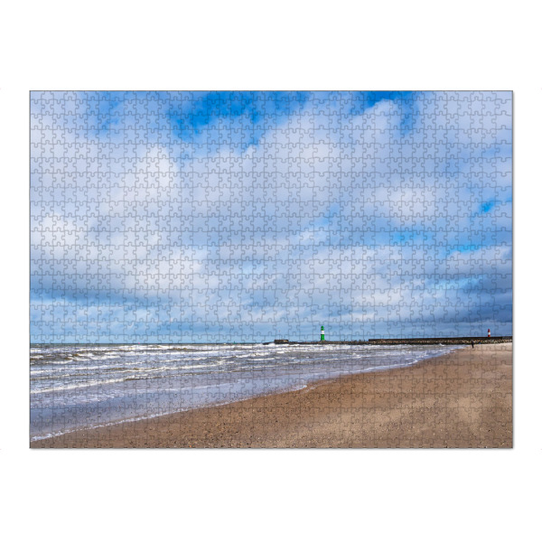 Puzzle Ravensburger "Strand und Molentürme" artboxONE - Natur,Reise,Architektur,Reise / Strand und Meer
